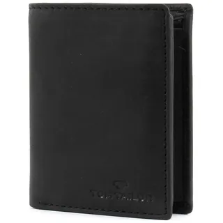 TOM TAILOR Ron Herren Geldbörse Hochformat RFID Leder Mittelgroß Schwarz
