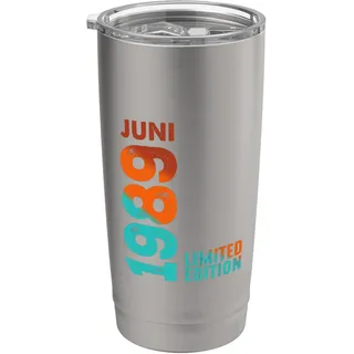 Limited Edition 1989 Juni 1989 Geburtstag 1989 Doppelwandiger Edelstahl-Thermobecher