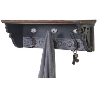MCW Wandgarderobe A43 60 x 22 x 18 cm Grau/Tanne