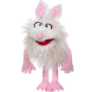 Living Puppets Handpuppen weiß/rosa 34 cm