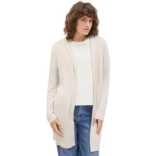 TOM TAILOR Damen Longstyle T-Shirt Cardigan mit Kapuze