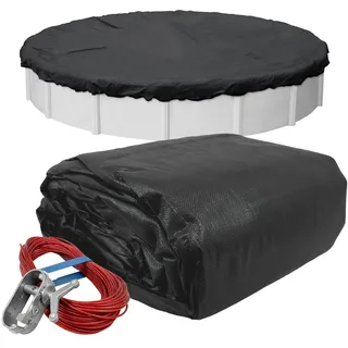 Robelle 3828 Mesh Winter Poolabdeckung für Rundbecken Aufstellbecken 8,5m Rundpool