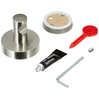 Tesa Powerbutton Haken Premium Silber