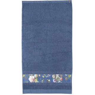 Essenza Fleur Handtuch 60 x 110 cm blau