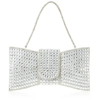 FELIPA Women's Damen Handtasche Clutch, Silber