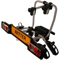 Witter ZX302EU Fahrradträger für die Anhängerkupplung | Kupplungsträger für 2 Fahrräder | 34 kg Zuladung | 13-poliger Stecker