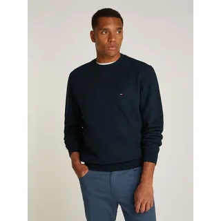 Tommy Hilfiger Essential FLEECE CREWNECK«, mit Tommy Hilfiger Logostickerei, blau L