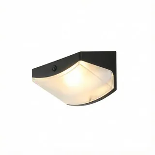 Solar Wandleuchte Bewegungsmelder B: 10,6 cm LED 3000 K IP44 Weiß Lampe Wand