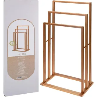 Bathroom Solutions Bambus Handtuchhalter mit 3 Stangen