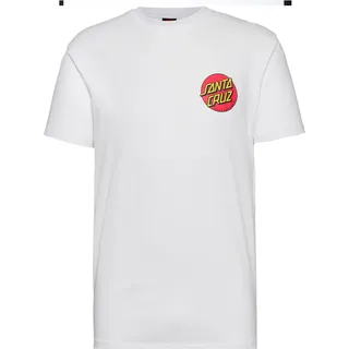 Santa Cruz Classic Dot Chest Kurzarm-t-shirt - White - L