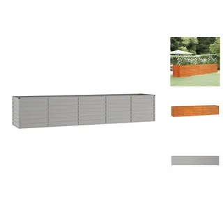 vidaXL Hochbeet Rostig 400 x 80 x 77 cm Cortenstahl