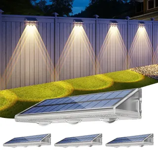 YiLaie Solarleuchte IP67 4er Set 3 Farben