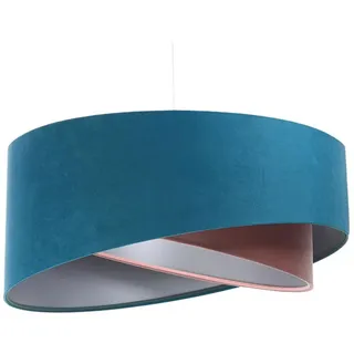 Onzeno Hängeleuchte Rosa 50/23 cm , Blau , Kunststoff , E27 , 1.3x23x50 cm , Lampen & Leuchten, Innenbeleuchtung, Hängeleuchten, Pendelleuchten