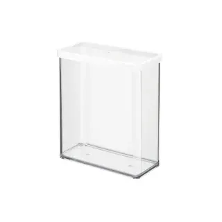 Rotho Frischhaltedose rechteckig transparent/weiß 20,0 x 10,0 x 21,4 cm 3,2 l