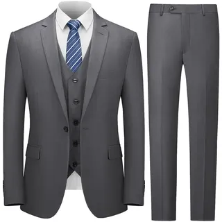 Cooper & Nelson Herren Cooper & Nelson 3-teilige Anzüge für Herren Tuxedo-Armlehne