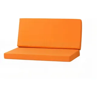 Setgarden Techno Gartenkissen Für Polyrattan Möbel 160 x 50 x 50cm – Kissen für 2 Sitzer Gartensofa 1tlg Orange