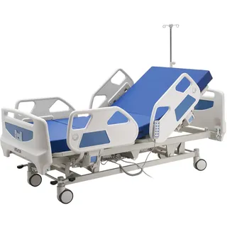 VEVOR Krankenhausbett Elektrisch, 5-Funktionen-Pflegebett, Trendelenburg- & Anti-Trendelenburg-Lagerung, Zentralverriegelung, 470-760 mm Seniorenbett für Häusliche Pflege, Altenheim & Krankenhaus