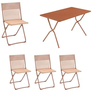 Lafuma Balcony Balkonmöbel-Set 5tlg. Batyline/Stahl 4 Personen
