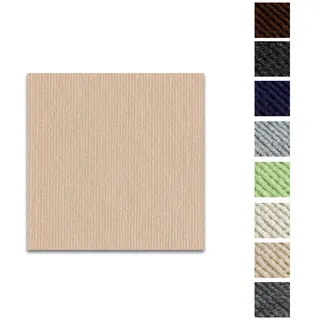 Kongming Teppichfliesen selbstklebend waschbar, 10 Stücke Teppichfliesen selbstliegend 30x30cm, Teppich Fliesen mit Rückendeckung, Teppich Bodenbelag für Wohnung, Büro, Gewerbe (Teppich Kakifarben)