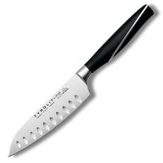 Bild von LIFE Santoku Messer mit Kullenschliff - 12 cm Edelstahlklinge - extrem scharfes Küchenmesser für Fisch, Fleisch, Obst und Gemüse - Made in Tirol