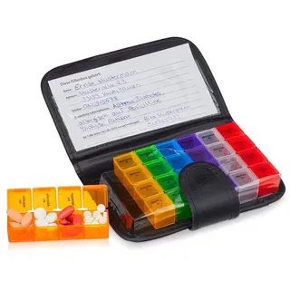 Relaxdays Medikamentenbox mit Etui 1 St.
