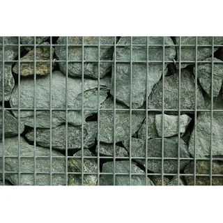 Scherf Fertig-Gabione Chloritbruch Schiefer-Grün 100 cm x 100 cm x 50 cm