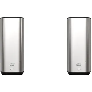 Tork Seifenspender Wandmontage für Seife und Hautpflegeprodukte mit IntuitionTM Sensor Edelstahl S4, berührungslose Ausgabe, Image Design, 460009 (Packung mit 2)