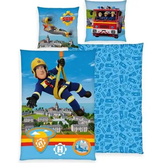 HERDING Leinen inklusive Feuerwehrmann Sam Baumwolle, 140/200, 70/90 cm
