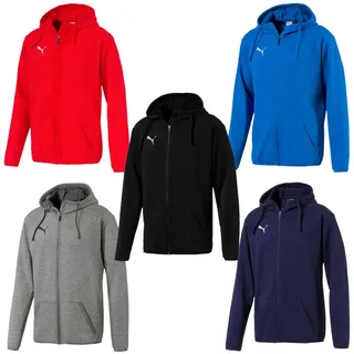 Puma LIGA Casual Hoody Jacket Full Zip Sportjacke zipper , Farbe:Schwarz, Bekleidungsgröße:XXL - Schwarz