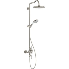 Bild von Axor Montreux Showerpipe mit Thermostat, Kopfbrause 240 1jet Edelstahl-Optik