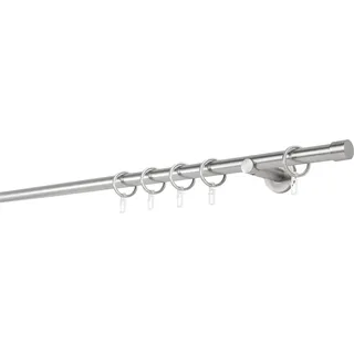 Mydeco Maß-Gardinenstange mit Endstück Cap Edelstahl Ø 2 cm x 100 cm