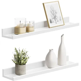 Songmics Wandregal 10 x 60 cm Weiß