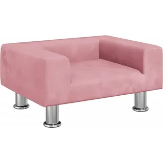 vidaXL Kindersofa Rosa 50x40x26,5 cm Samt - Rosa