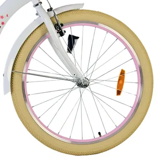 Volare Blossom Kinderfahrrad - Mädchen - 24 Zoll - Weiß - Weiß