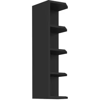 Eckhochschrank SAJU - Breite 30 cm, schwarz - Schwarz
