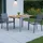 Ausziehtisch 65-130 x 65 x 75 cm Silber/Braun