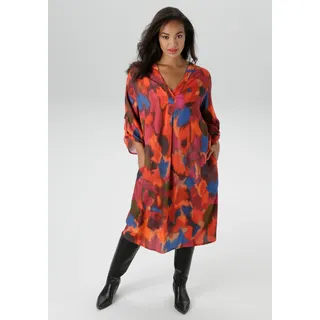 Aniston PLUS Druckkleid extravaganter, grafischer Druck, bunt