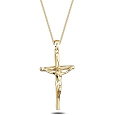 Bild von Halskette Damen Kreuz Anhänger Glaube Religion Klassisch in 925 Sterling Silber
