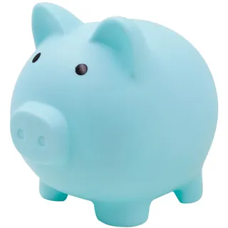 Blaues Sparschwein,Sparschwein für Kinder,Niedliche Münzbank,Unzerstörbare Sparfächer,für Hochzeit, Weihnachten, Ostern, Valentinstag,Geburtstagsgeschenke