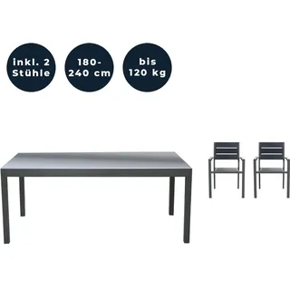 Home Deluxe Sol Madera Set 3-tlg. Grau