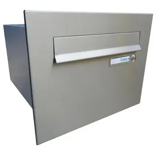Letterbox24.de B-24 XXL Edelstahl weiß inkl. Zeitungsfach