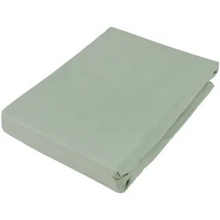 Novel Boxspring-Spannleintuch , Grün , Textil , 90x220 cm , in Übergrößen erhältlich, geeignet für Boxspringbetten , Heimtextilien, Bettwäsche & Leintücher, Leintücher, Spannleintücher Boxspringbett