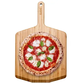 Ooni Pizzaschieber Holz (30 cm) aus Bambus – Hochwertiger Ooni Pizzaschieber & Servierbrett – Pizzabrett & Pizzaschaufel für Pizzaöfen - Pizzaofen Zubehör