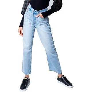 Levi's Damen Ribcage Straight Ankle 502 Taper B&T Greys, Middle Road, 30W / 27L