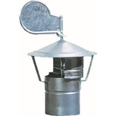 O.V.S. 9775516 schornsteinemissionen Stahlblech verzinkt drehbar, Durchmesser 16 cm