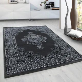 Ayyildiz Teppiche Teppich »Marrakesh 297« rechteckig 12 mm Höhe Kurzflor, Orient-Optik, Webteppich, Wohnzimmer, grau