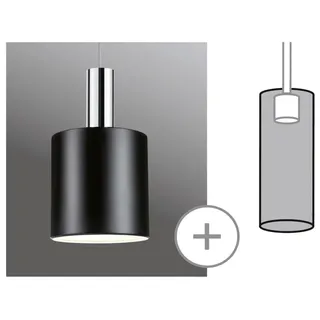 Paulmann URail Lampenschirm Tallis 2Easy schwarz matt 16 x 17 cm