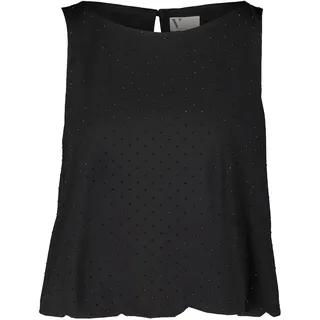 Trägertop VERA MONT "Blusentop im Glitzer-Look", Damen, Gr. 38, schwarz, Obermaterial: 95% Polyester PES. 5% Elasthan EL., Tops Trägertop