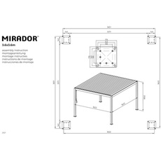 Bild von PERGOLA PERGOLA DELUXE 360X360 CM ANTH