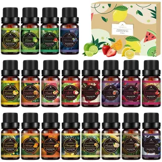 Ätherische Öle Set für Diffuser, 20x10ml Ätherische Öle Reines Duftöl Set | Duftöle für Massageseife, Seife, Kerzen, Kerzenherstellung, Aromatherapie, Kleine Geschenke für Frauen Weihnachten Geburtstag